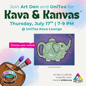 Painting Ticket — Kava & Kanvas @ UniTea Kava Lounge