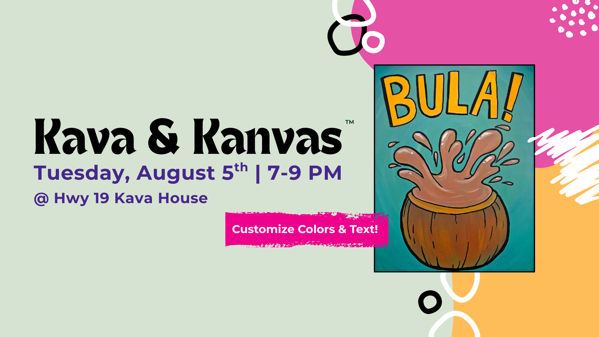 Art Den - Paint 'n Sip - KavaHouse_Aug 2025 (Facebook Event Banner)