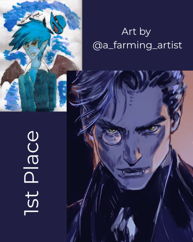 First place in the Art Den's Draw It Again Challenge